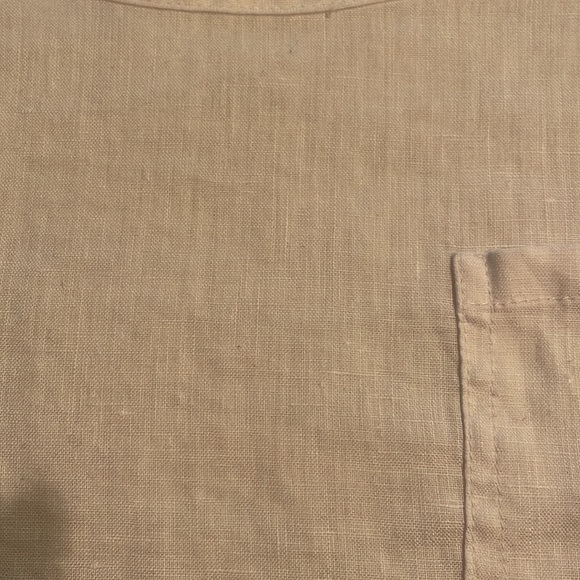 Sigrid Olsen White 100% linen top. Size large - Picture 4 of 5
